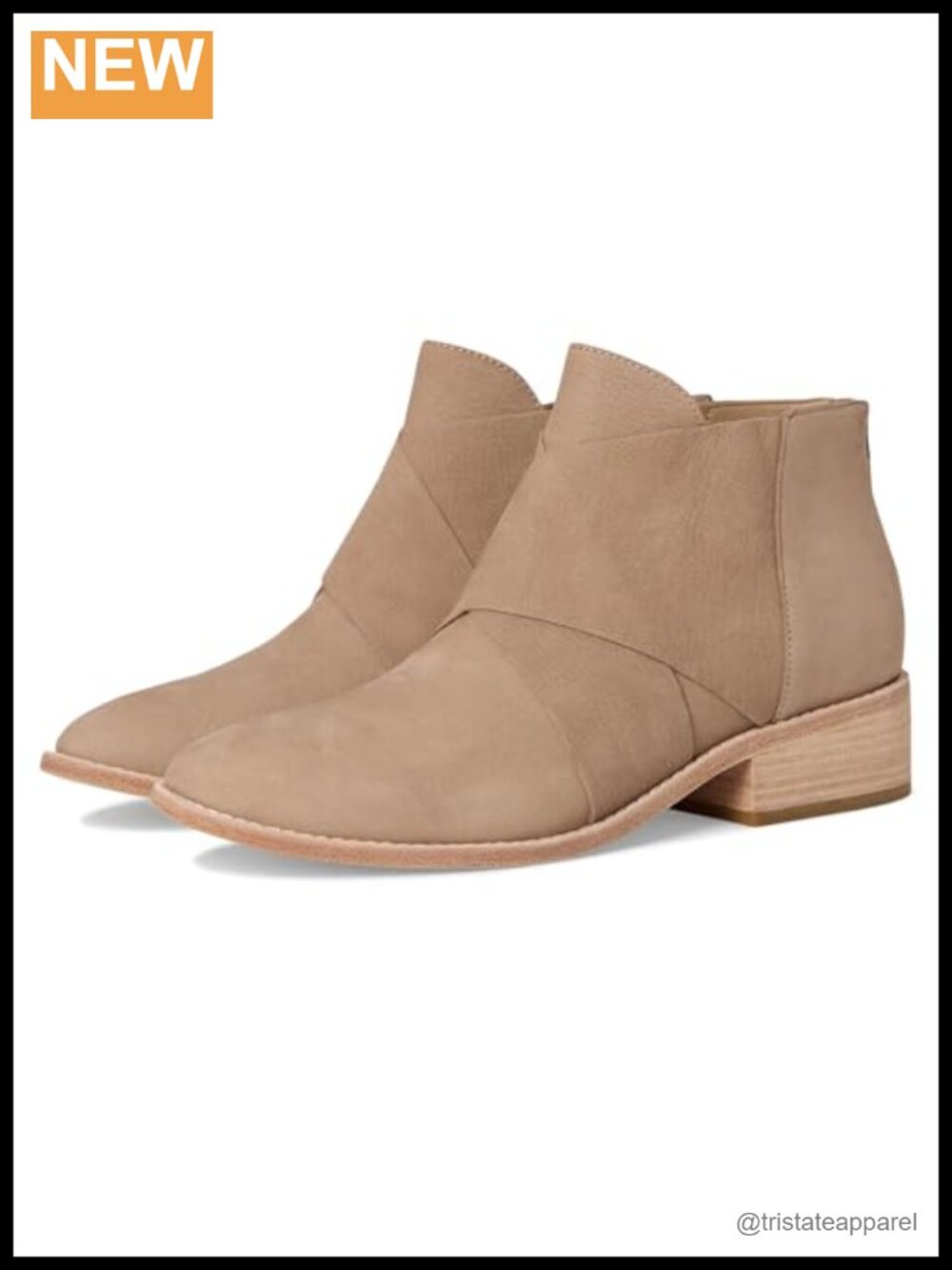 Eileen Fisher Span Bootie Ankle Boots Leather Nubuck Zip